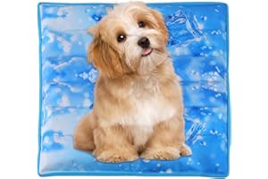 BOONMAX Cool Pet Pad,Dog Cooling Mat,Suitable for Dogs and Cats,Suitable for All Types of Pets,Washable and Portable,Summer Keep Your Pet Cool(17.7X17.7in)