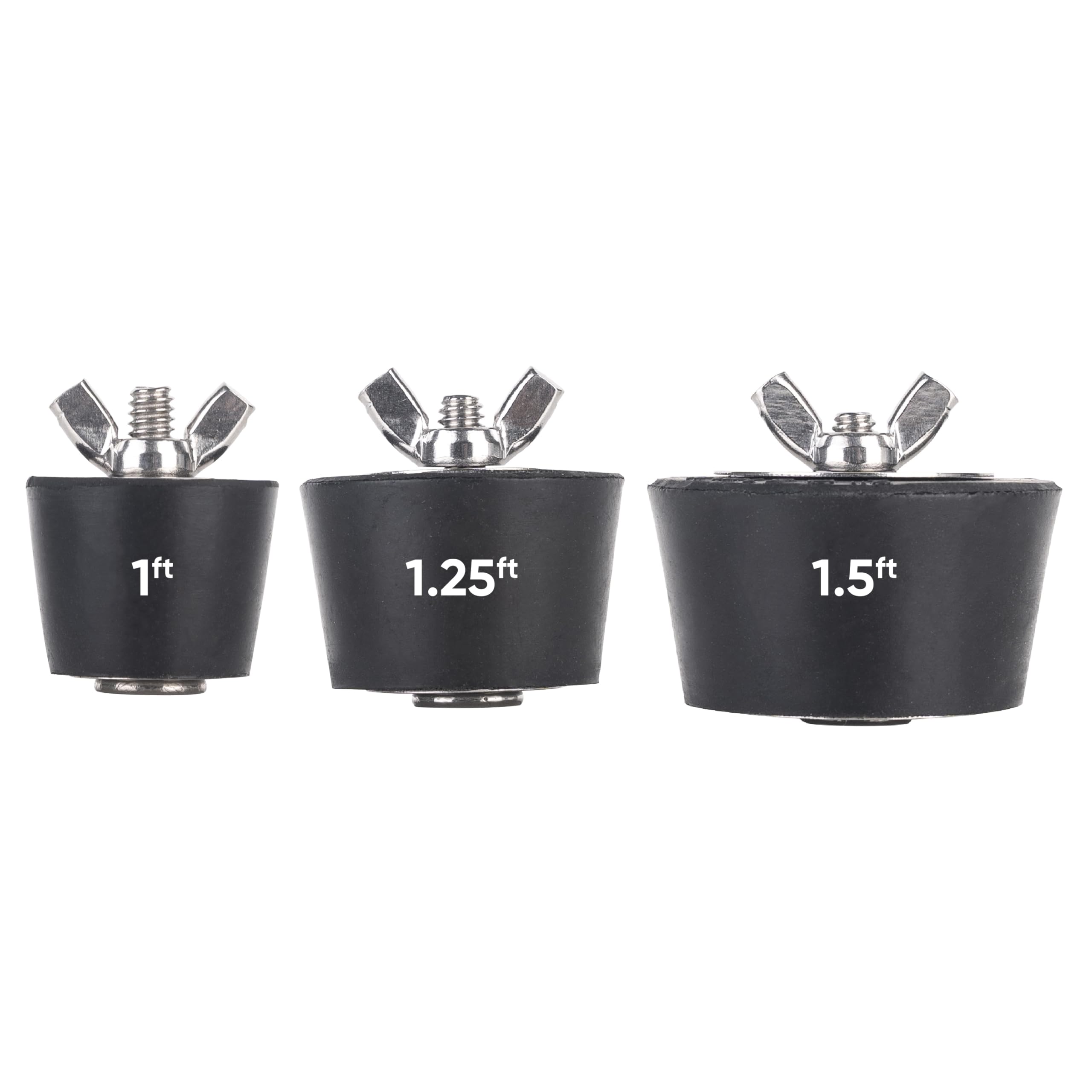 Photo 1 of ?Upgraded 2026? 1in, 1.25in, 1.5in Rubber Pool Plug with Stainless Steel Screws - Compatible with Winter Season, Winterlizing Pool Plugs, Versatile Plugs - In-ground & Above-Ground Pool - Pack of 3