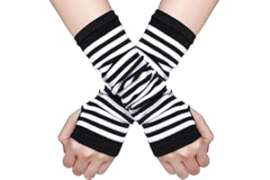 Lystaii Arm covers Warmer Winter Novetly Fingerless Gloves Knit Mitten Gloves Y2K Gloves Arm Sleeve for girl