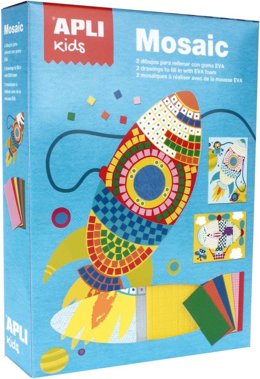 Apli kids 14291 Mosaic Eva Foam Crafting Kit, Various