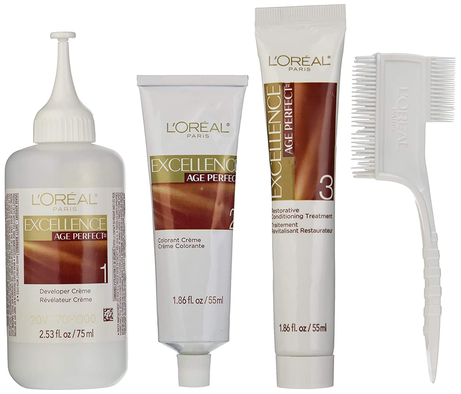 L'Oreal Paris ExcellenceAge Perfect Layered Tone Flattering Color, 5N Medium Natural Brown