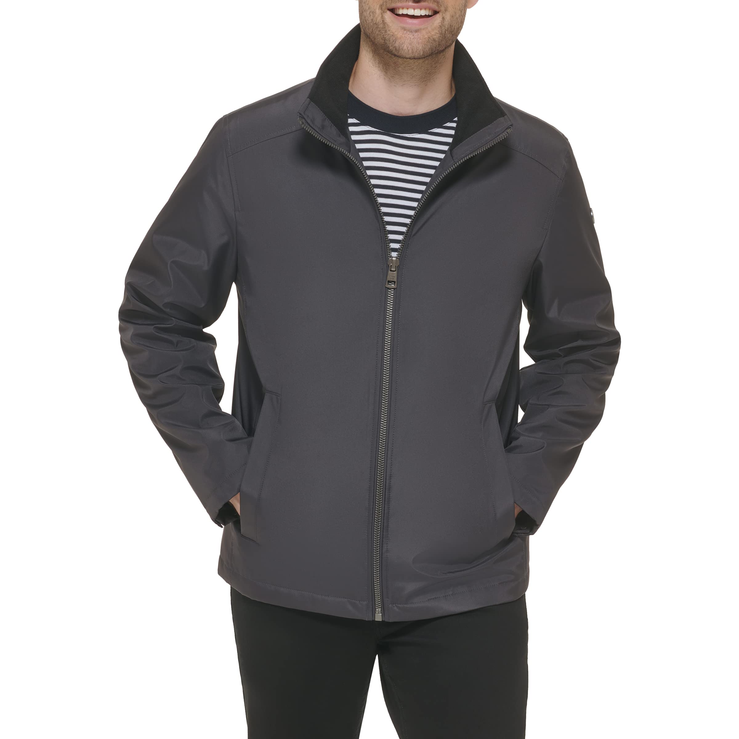 Calvin Klein mens OUTERWEAR Jacket,Iron,Small
