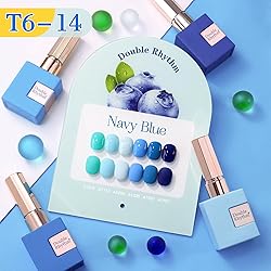 Double Rhythm 6 Pcs 15 ML Gel Polish Set Same Color