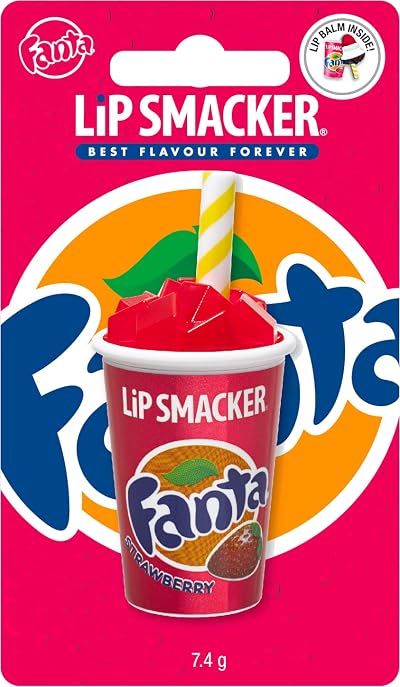 Lip Smacker Coca-Cola Strawberry Fanta Cup Lip Balm for Kids - Single Pack