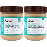 Soom Foods Pure Ground Sesame Tahini 11oz (2 Pack)