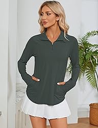 LOMON Women Hiking Shirts Quick Dry Long Sleeve