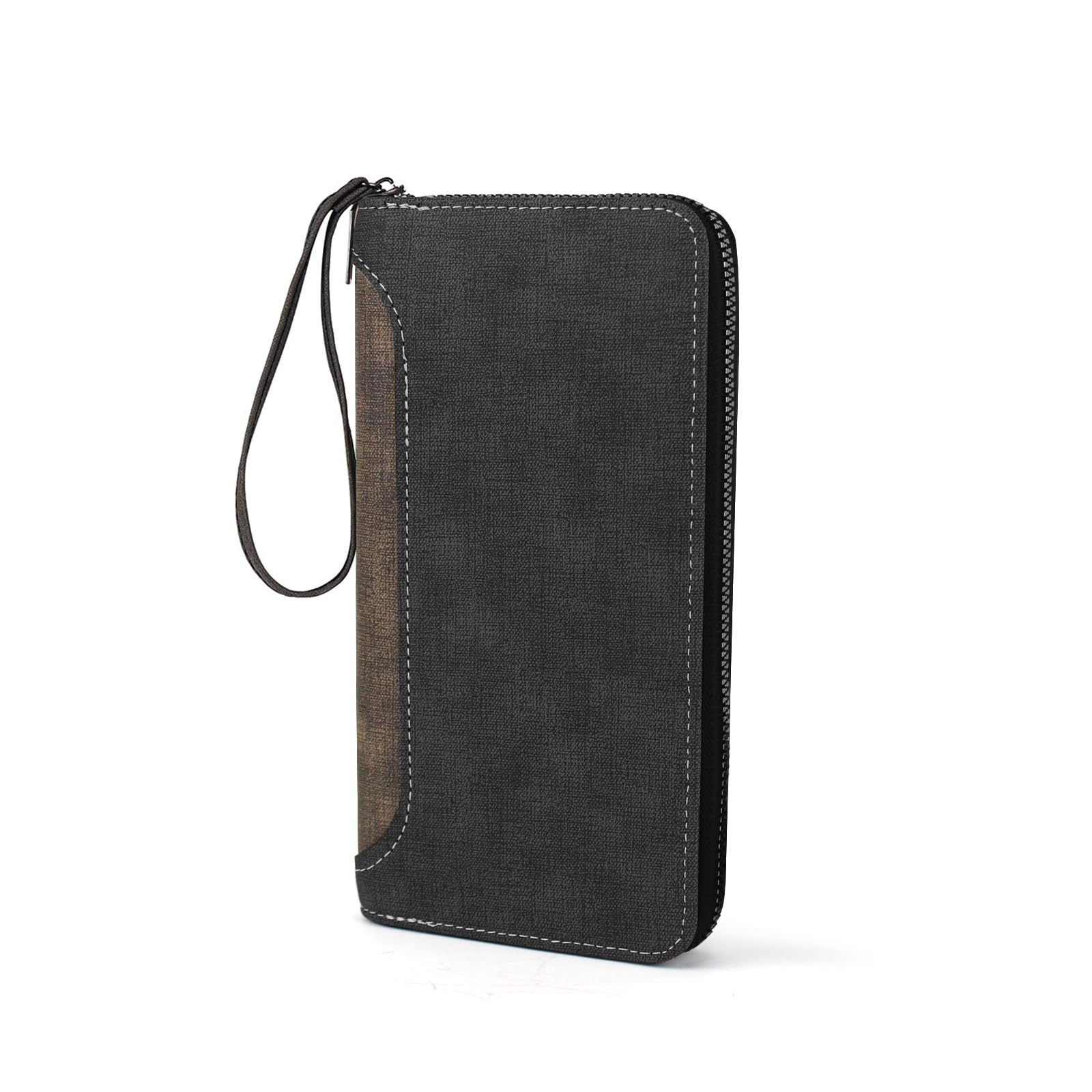 Photo 1 of AdiStylinno Mens Wallet, PU Leather Large Capacity Long Wallet for Men Card Holder Wallet with Coin Pouch Multi Card Slots (Grey)