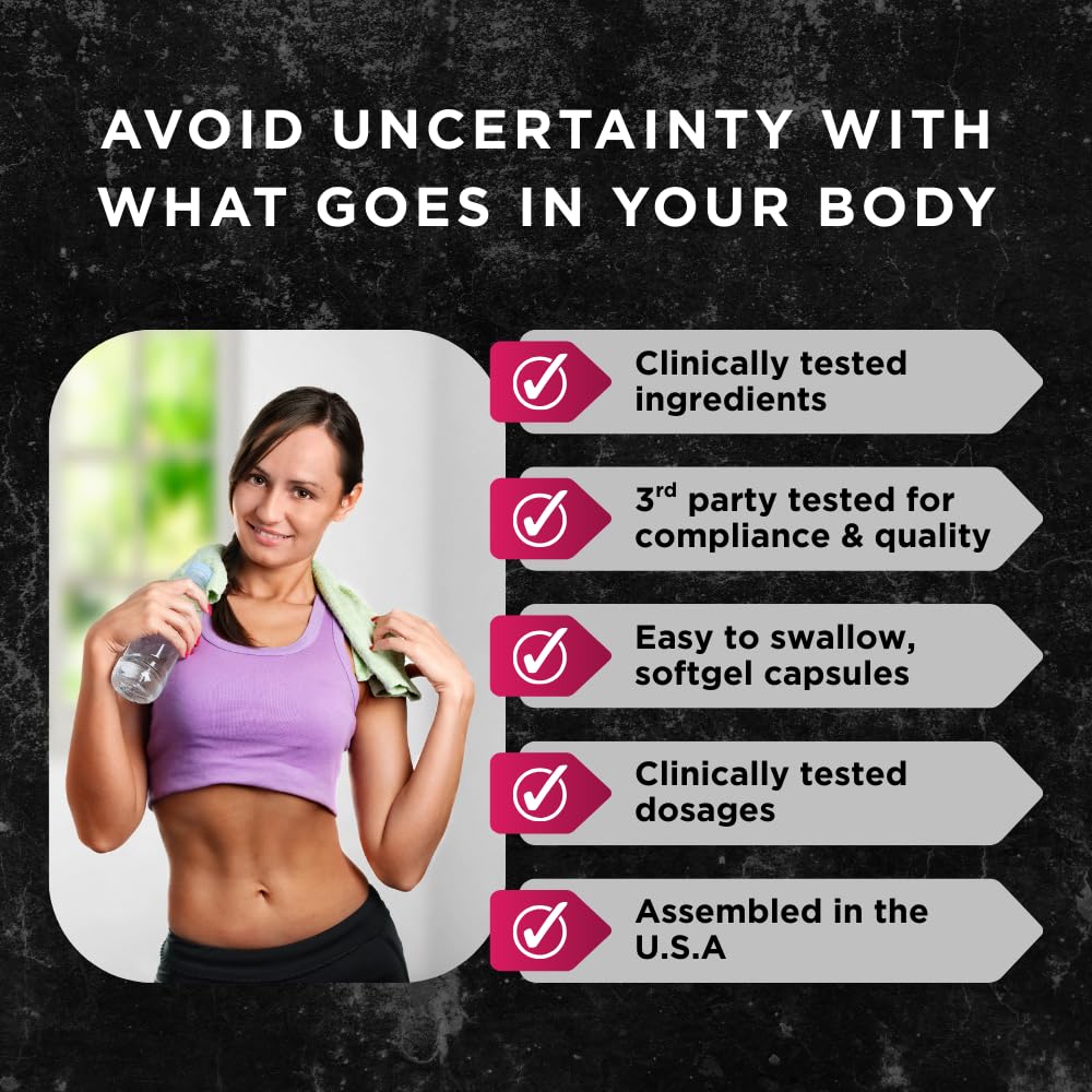 Belly Fat Burner for Women - Slim Waist, Lose Stomach Fat, Reduce Bloating - Natural Weight Loss Pills, Appetite Suppressant, & Metabolism Booster - 90 Capsules