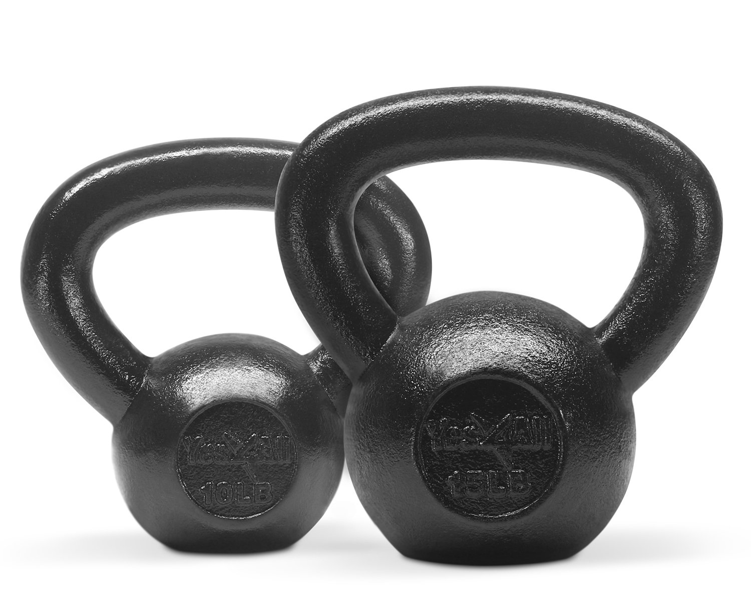 Yes4All Kettlebells Set 10 15 20 lbs Weight Cast Iron for Dumbbell