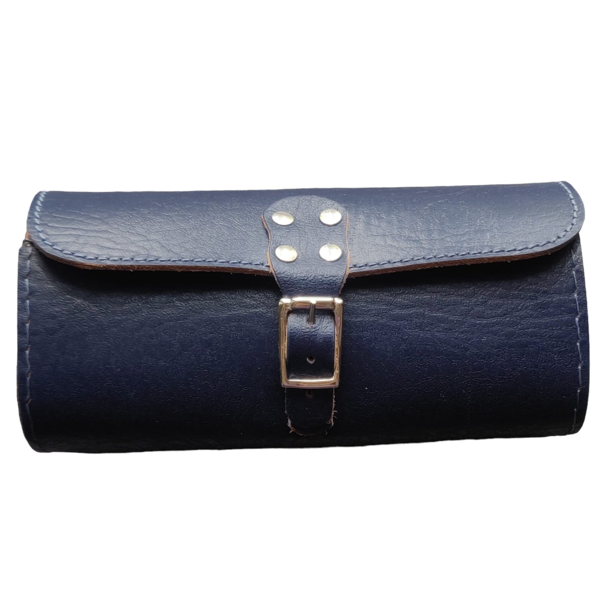 London Craftwork Genuine Leather Tool Bag Bike Saddle Bag Handcrafted Bike Bag Blue bro-Blue