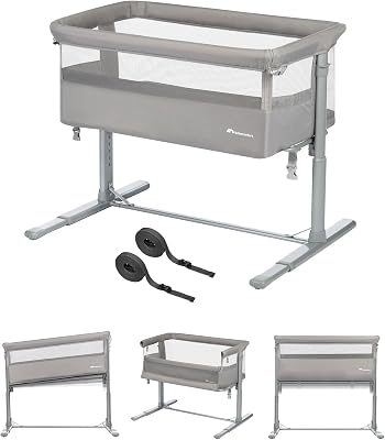 Zina Berceau Bébé & Cododo, 0-9 kg, Mineral Grey