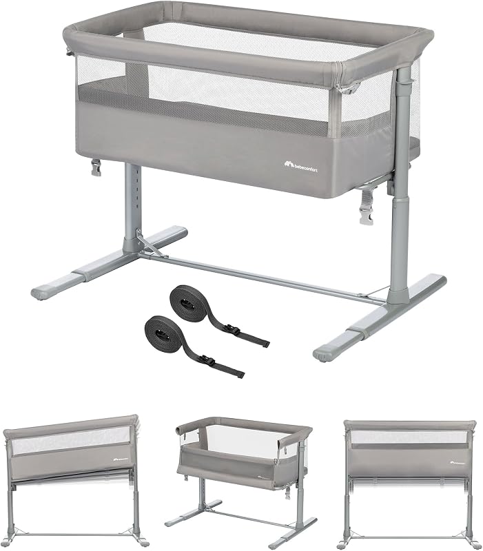 Zina Berceau Bébé & Cododo, 0-9 kg, Mineral Grey