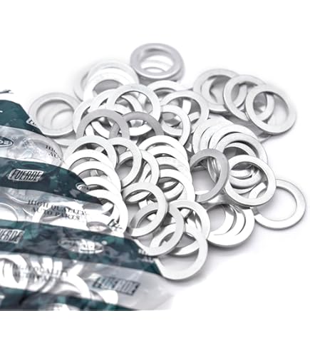 20pcs Oil Drain Plug Gasket Washers - 14mm Crush Seals For Honda/Acura