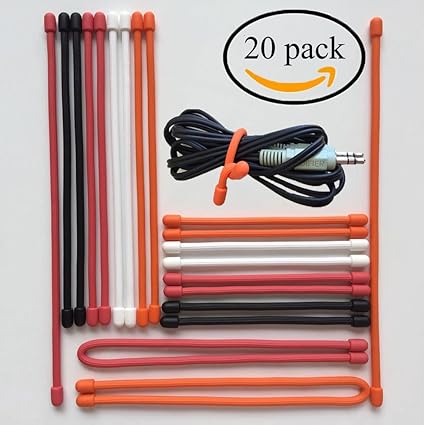 Twist Krawatten Hohohohot Wiederverwendbar Gummi Gear Ties 20 Diameter 6 Mm 10 2 Cm 15 2 Cm 20 3 Cm Und 30 5 Cm Schwarz Weiss Orange Rot Amazon De Garten
