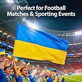 SHATCHI Ukraine Flag 5ft x 3ft Polyester with Brass Eyelets view 4