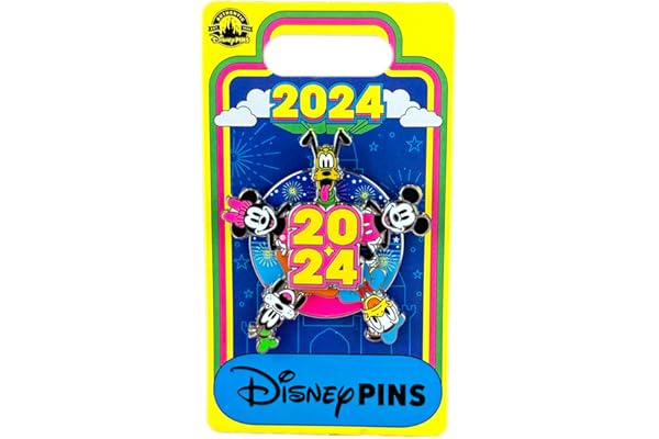 Disney Pin - Disney Parks Dated 2024 - Mickey Mouse and Friends - Spinner