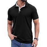 Sailwind Men's Golf Polo Shirt Quick Dry Moisture-Wicking Short Sleeve Performance Active Shirt