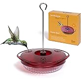 Small Hummingbird Feeder – Jacobi Jayne® Sweet Spot™ Hummingbird Feeder – Best Humming Bird Feeder, Small Hanging Ant-Proof Saucer Feeder with Ant Moat, Easy to Clean, Ideal for Outdoors