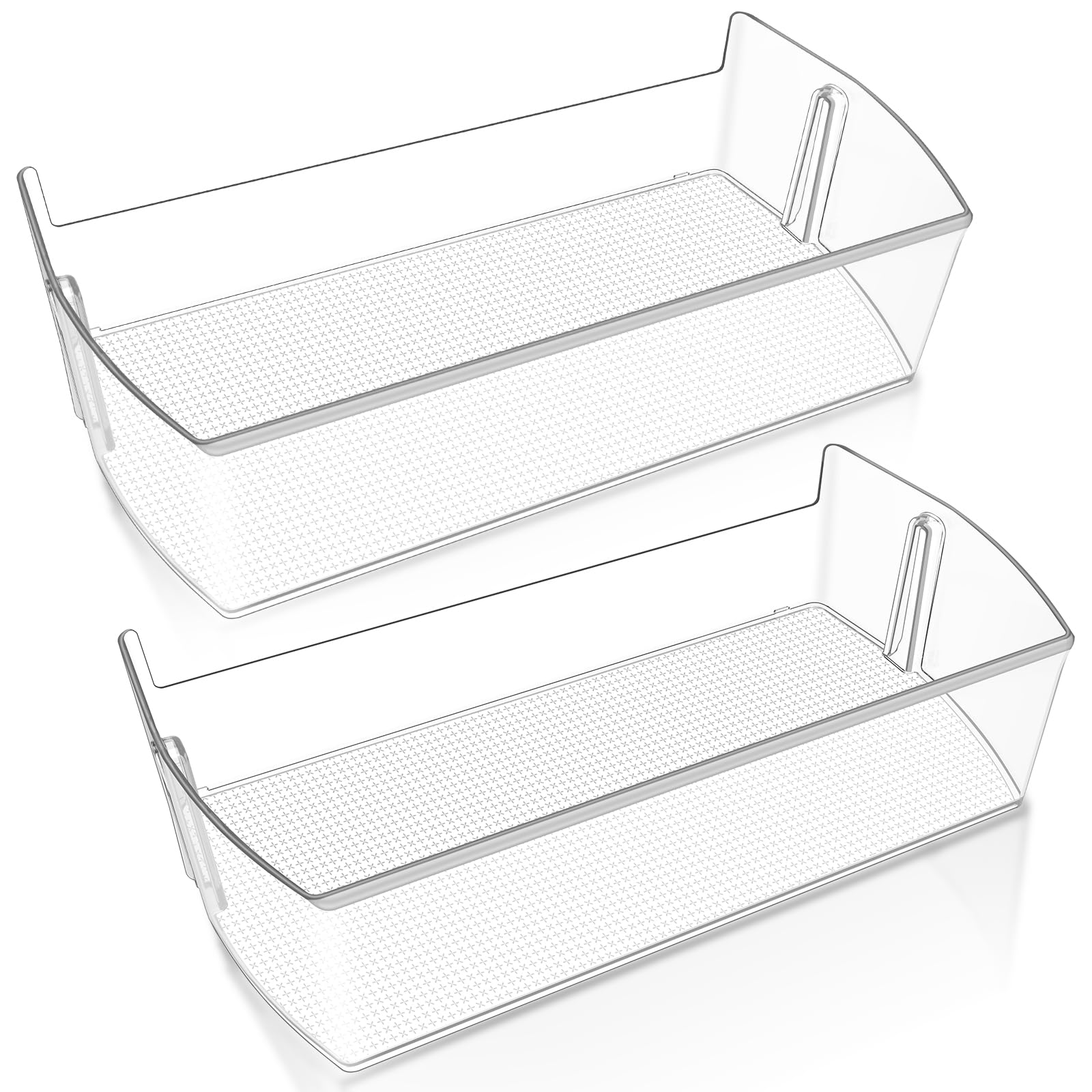 Photo 1 of [2 PACK] UPGRADED MAN64890501 Refrigerator Door Shelf Bin Compatible with LG Fridge Door Bin Parts LRSXS2706V LRSXS2706W LRSDS2706S LHSXS2706S,MAN64890501 LG Refrigerator Shelf Replacement Shelves