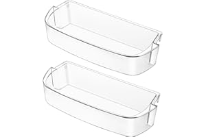 SEMZOHC 2 Pack WPW10710203 W10451871 Refrigerator Door Shelf Bin (Clear) Compatible with gallon/whirl-pool/ken-more/may-tag Refrigerators wrs571cidm02 WPW10710203VP AP6023888 PS11757236 EAP11757236