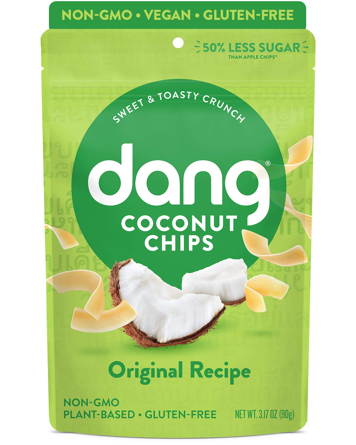 Dang Toasted Coconut Chips Original 1 Pack Vegan, Gluten Free