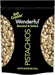 Wonderful Pistachios In Shell, Roasted & Salted Nuts, 48 Ounce Resealable Bag, Protein Snacks, Bulk Snacks, Healthy Snacks fo