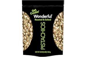 Wonderful Pistachios In Shell, Roasted & Salted Nuts, 48 Ounce Resealable Bag, Protein Snacks, Bulk Snacks, Healthy Snacks for Adults