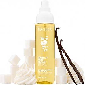 Pacifica Vanilla Whip Body Mist for Women; Sweet Gourmand Hair and Body Fragrance Spray | Warm Sugar Almond Scent, Odor Neutr