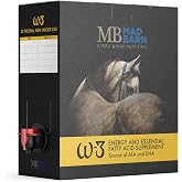 Mad Barn - W-3 Oil 5 L with Omega-3 DHA &amp; Natural Vitamin E | Fat Supplement for Horses | Supports Healthy Skin &amp; Shiny Coat