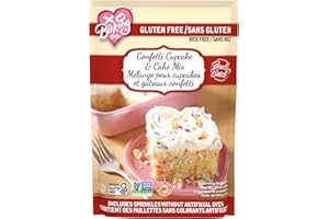 XO Baking Co. Gluten Free Small Batch Confetti Cupcake & Cake Mix - Includes Sprinkles Without Artificial Dyes; Non-GMO; Rice