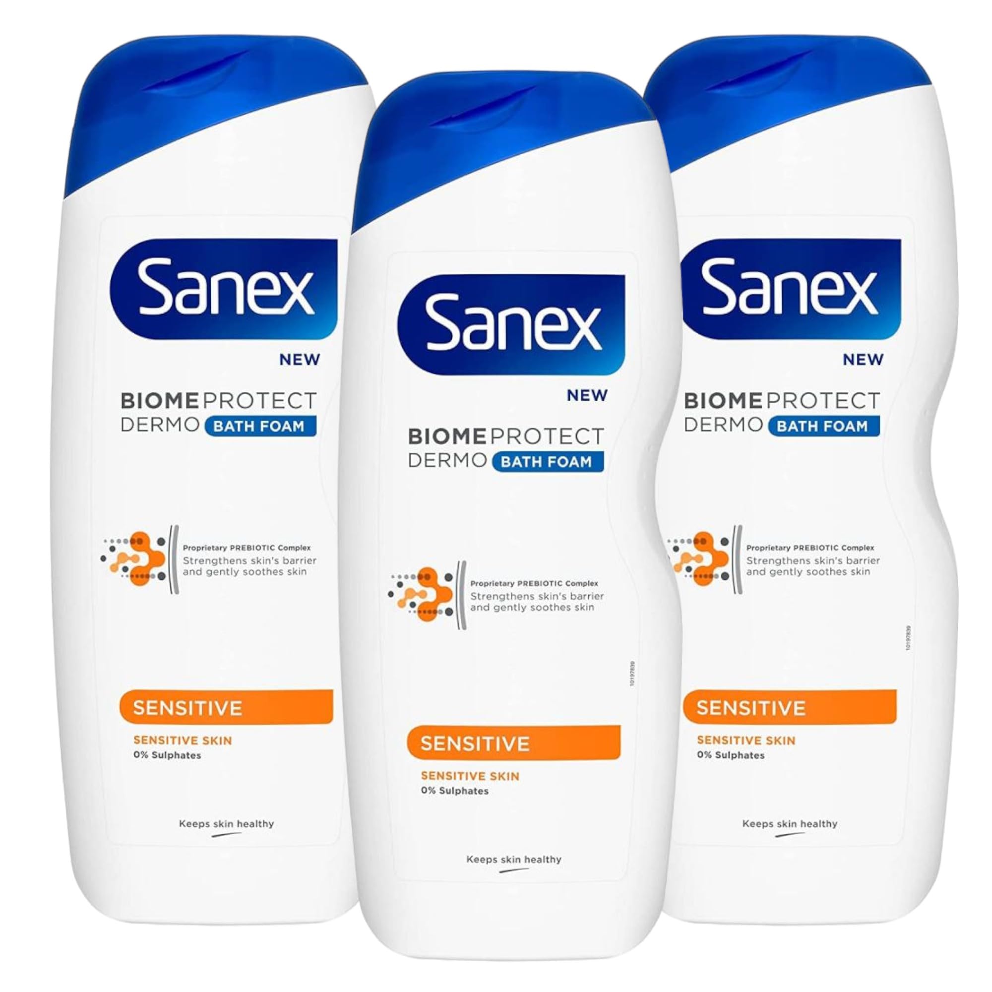 3 x 570ml | Sanex Biomeprotect Sensitive Bath Foam 570ml