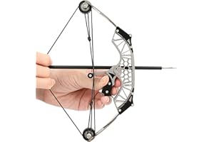 CENWTY Compound Bow and Arrows Set for Archery Target Shooting Small Hunting Games PocketBow Survival Bow Gift LTH/RTH