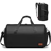 BOLOSTA Garment Bags for Travel 3 in 1 Carry On Convertible Suit Travel Duffel Bag with Shoe Compartment Waterproof Large Hanging Travel Suit Bag for Men Ideal Gift for Christmas &Thanksgiving