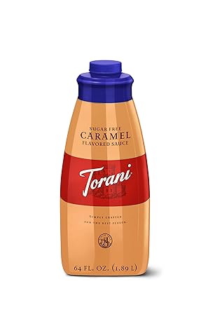 Amazon Com Torani Sugar Free Caramel Sauce 64 Ounce Grocery
