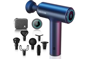 arboleaf Massage Gun deep Tissue, 6 Speeds Powerful Handheld Percussion Muscle Massager Gun with Portable Travel Case for Back, Shoulder, Sore Muscles, Pain Relief for Athletes, Relax, Gifts