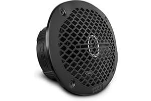 DS18 PRO-ZT Pro Audio Coaxial Midrange Speakers with Built-in Bullet Tweeter, 4-Ohms, Water Resistant - Black Metal Mesh Grill Included (1 Speaker) (6x9 inches)