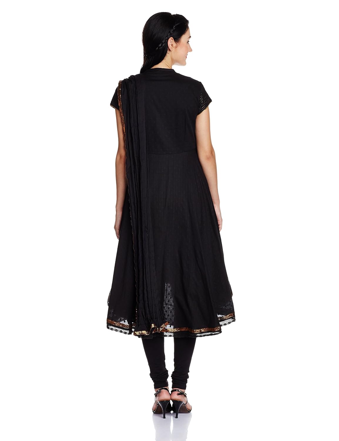 biba women's asymmetrical hemline salwar suit