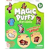Magic Puffs 3D Art Craft, Jungle &amp; Forest Animals Crafts for Kids, DIY Foam Texture Painting &amp; Inflate Activity &ndash; Easy, Fun, Mess-Free, Christmas Birthday Gift for Girls &amp; Boys Age 4 5 6 7 8 9 10