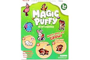 TFS TOP · FANS Aqua Puffs 3D Art Kit, Jungle & Forest Animals Crafts for Kids, DIY Foam Painting & Inflate Activity – Easy, Fun, Mess-Free, Christmas Birthday Gift for Girls & Boys Age 4, 5, 6, 7, 8, 9, 10