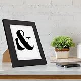 Fabian Clarke London 10x8 Picture Frame with 8x6 White Mount Black view 6