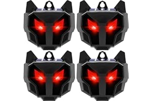 JAHY2TECH 2024 Upgraded Solar Animal Repellent Outdoor,4 Pack Racoon Repellent Outdoor Skunk Repellent for Yard Deer Repellent Devices Predator Lights for Chicken Coop Yard Farm Garden Scare Away Racoon Coyote
