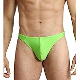 EASEJUICY Mens Swim Thong Sexy Swimwear Bikini Swimsuit Swimming Briefs String Bright Fabric with Drawstring Swim Tanga