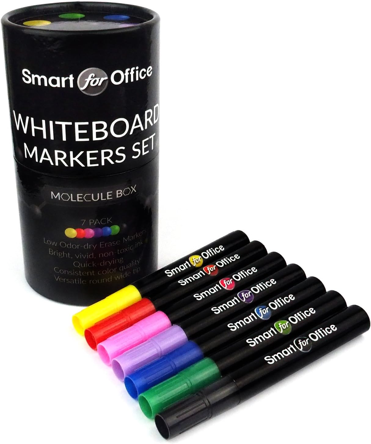 Whiteboard Marker Set by Smart for Office, Handmade 7 Pack