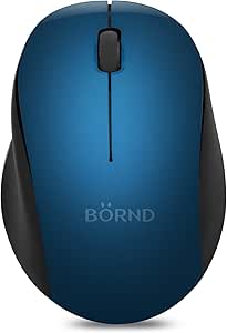 Bornd Silent Mouse M120, 90% Noise Reduction - Blue