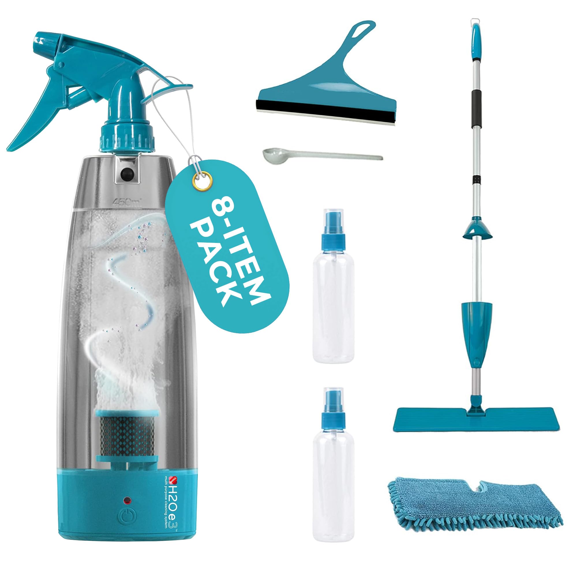 H2O E3 All Purpose Cleaner Cleaning System, Multipurpose Cleaner, Disinfectant, Sanitiser, Deodoriser, Electrolysed Water, Sodium Hypochlorite, Hypochlorous Acid, Generator