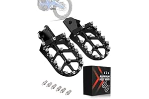 JFG RACING Dirt Bike Pegs,Motorcycle Dirt Bike Foot Pegs MX Foot Pedals Rests CNC for Light Bee Surron Sur Ron/CRF150F 2003-2