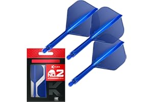 Target Darts K Flex Integrated Dart Flights And Shafts, No.2 | Pack Of 3 K-Flex - No2, Kflex All In One Moulded Dart Flight &
