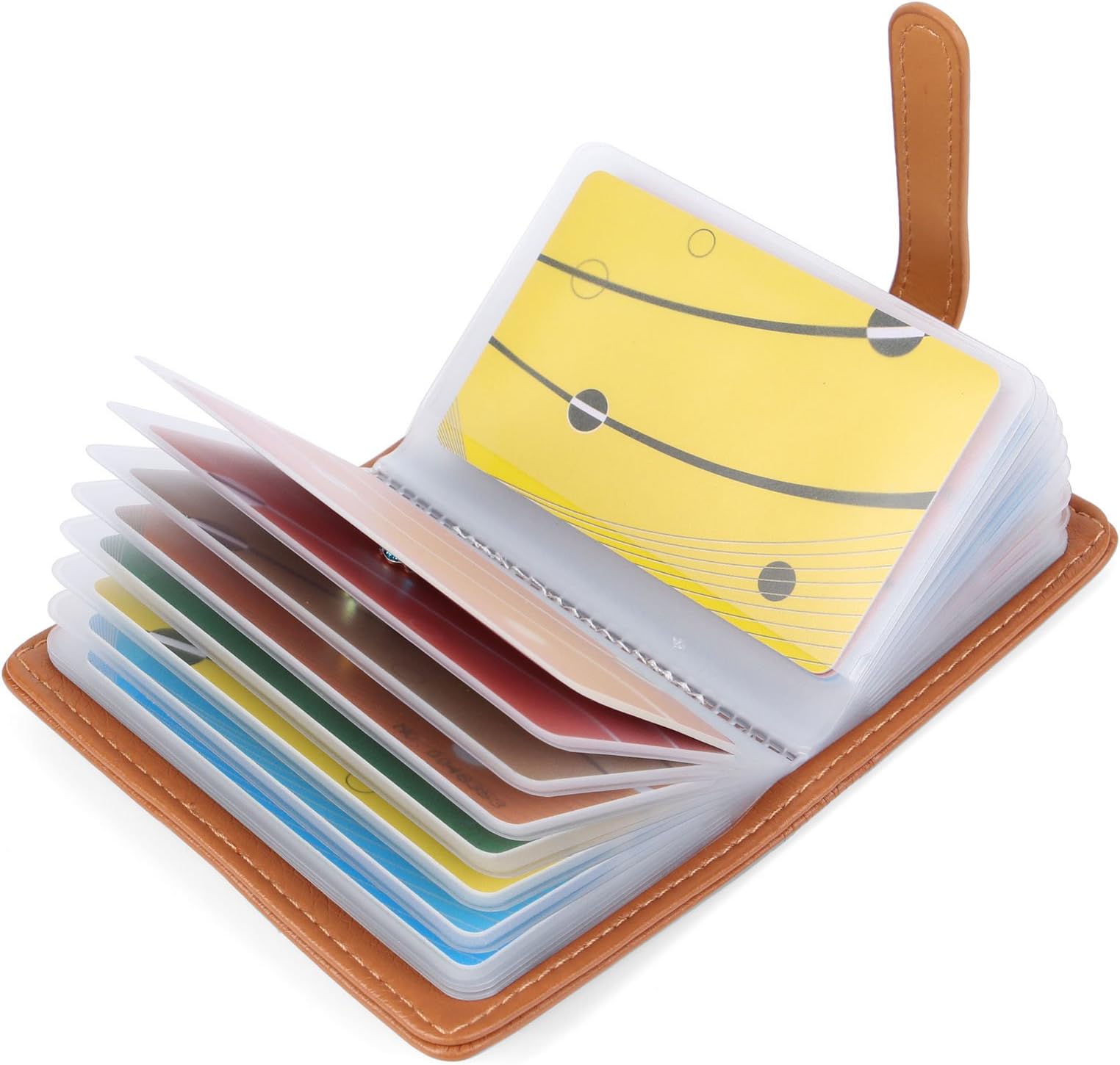 AltomStar10 Colours Credit Card Holder for Men and Women Leather – 26 Slots