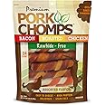 Pork Chomps Baked Pork Skin Dog Chews, 6-inch Twists, Assorted Flavors, 24 Count