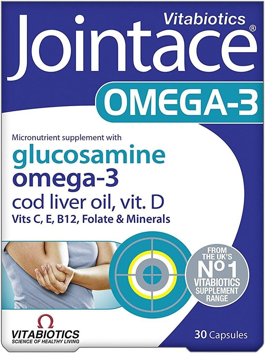 Amazon Com Vitabiotics Jointace Omega 3 Oil Glucosamine 30caps 2 Pack Health Personal Care